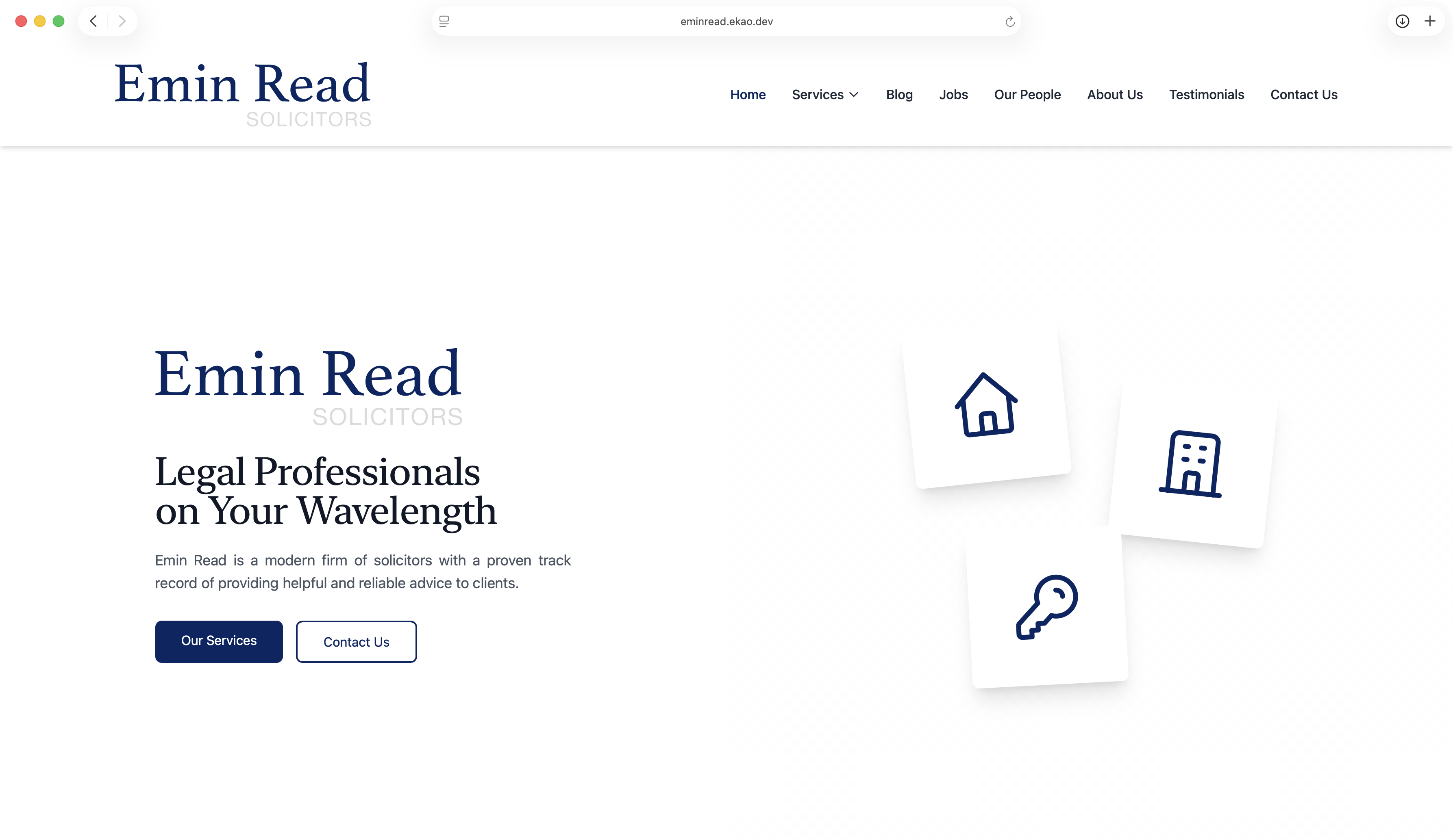 Emin Read website screenshot