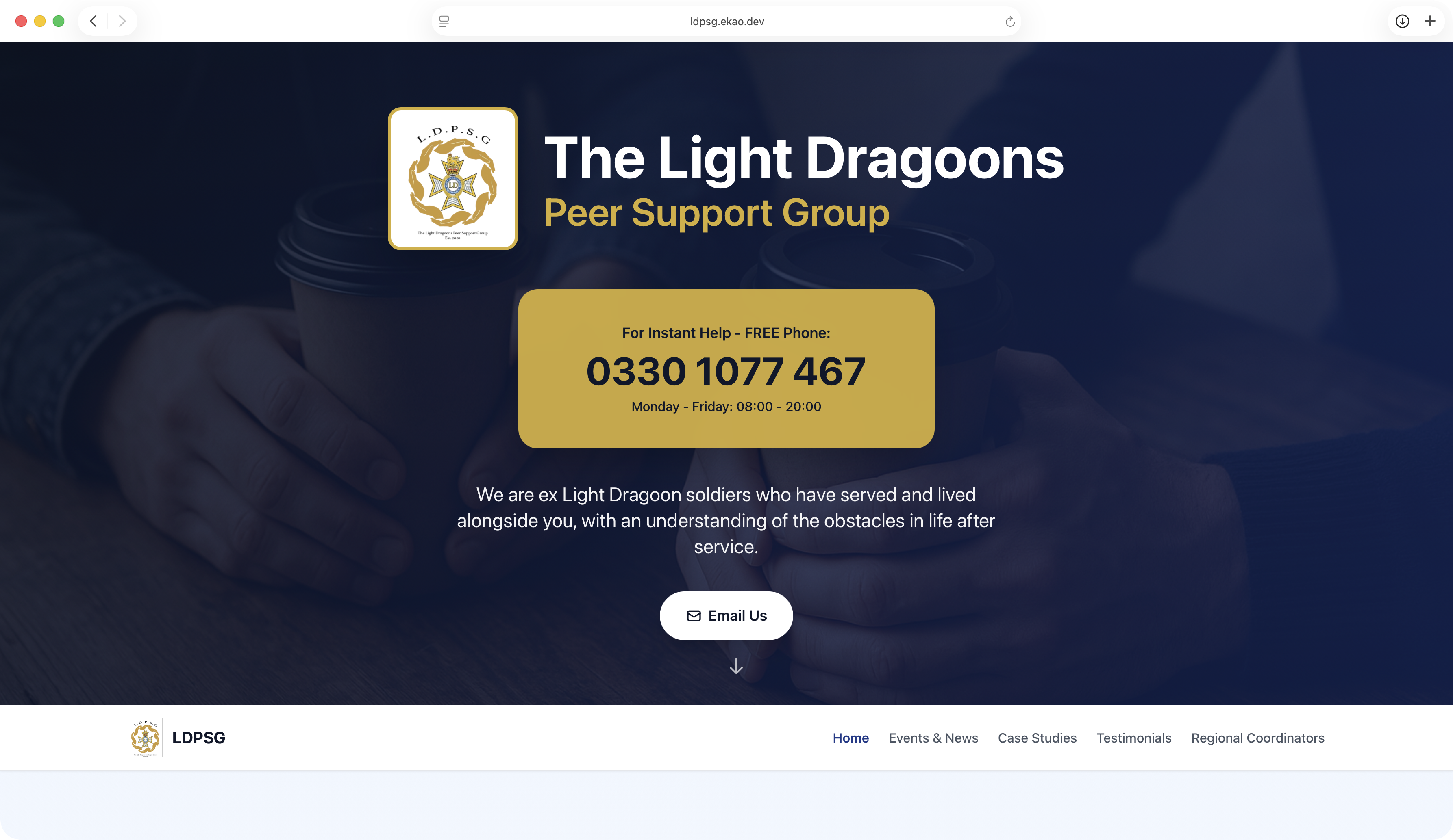 LDPSG website screenshot